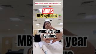 NEET vs MBBS 3rd year syllabus 📚🥼🩺👩‍⚕️ neet doctor medicalstudent mbbsstudent mbbs [upl. by Berry]