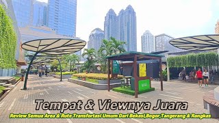 Scbd Park  Review area amp rute transfortasi umum [upl. by Sirois]