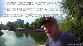 Lachine Canal topwater fishing Montreal [upl. by Ytineres]