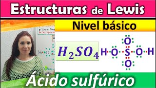 ✳️ESTRUCTURAS DE LEWIS DEL ÁCIDO SULFÚRICO H2S04 ✳️ Geometría molecular [upl. by Royo]