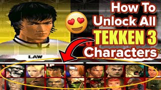 Tekken 3 Me All Players Kaise Khole 2024 🥵🔥 How to Unlock All Players In Tekken 3  Arsh Gaming [upl. by Flanders]