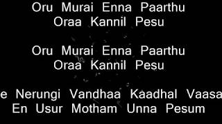 7UP Madras Gig  Orasaadha Instrumental  Karaoke with Lyrics [upl. by Hoj]