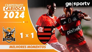 NOVA IGUAÇU 1 X 1 FLAMENGO  MELHORES MOMENTOS  2ª RODADA DO CAMPEONATO CARIOCA 2024  geglobo [upl. by Mills86]