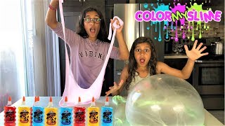 3 Colors of Glue Slime Challenge [upl. by Rigdon]