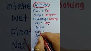 Antonyms words shortvideo work hard [upl. by Okubo]