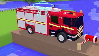 Choose The Right Door With Tires Fire Truck Car Tractor Police car 3D dog cat car bus [upl. by Meador]