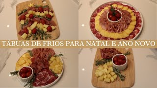 OPÇÕES DE ENTRADINHAS  4 maneiras diferentes de montar a tábua de frios com os mesmos ingredientes [upl. by Enoitna]