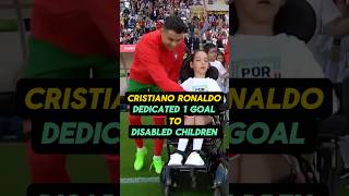 Ronaldo Dedicates 901st Goal to Disabled Children 🥺🤍 usanews cristianoronaldo cristiano [upl. by Acinej]