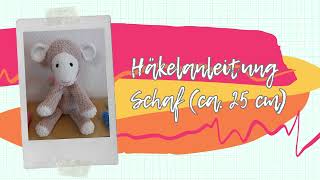 Amigurumi Schaf häkeln – SchrittfürSchritt Häkelanleitung 🐑🧶häkeln amigurumi häkelanleitung [upl. by Cavan]