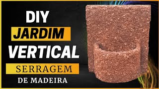 Diy  Faça em casa jardim vertical de serragem de madeira [upl. by Naerda251]