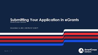 Submitting Your Application Via eGrants 121421 [upl. by Weigle]