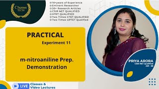 mnitroaniline PreparationExperiment 11BSc 3rdDemonstrationmnitroaniline from mdinitrobenzene [upl. by Ennaylloh]