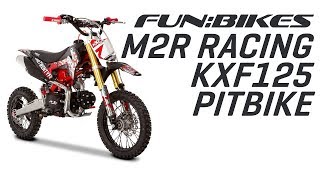 Product Overview M2R Racing KXF125 120cc 76cm Black Red Pit Bike [upl. by Liesa]