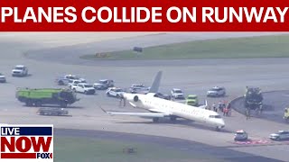 Two planes collide on runway at Atlanta Airport  LiveNOW from FOX [upl. by Hike]