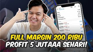 FULL MARGIN 200 RIBU MENJADI 5 JUTA  SCALPING FOREX UNTUK PEMULA [upl. by Horace]