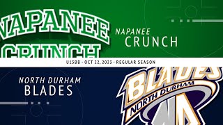 U15BB  Napanee Crunch vs North Durham Blades [upl. by Aiuqenehs865]