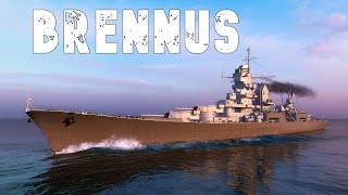 World of WarShips Brennus  2 Kills 306K Damage [upl. by Udenihc]