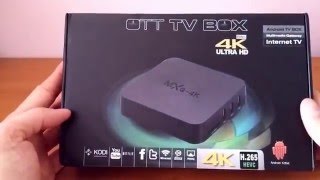 MXQ SMART TV BOX 4K UltraHD Android 444 unboxing review TELEWIZJADA recenzja PL [upl. by Eilagam695]