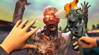 We Crafted INSANE Weapons to Fight Zombies  Requisition VR [upl. by Ennayar]