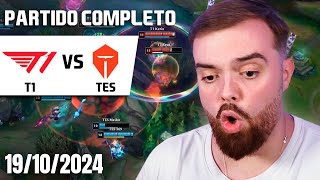 T1 vs TES  FAKER QUIERE LA QUINTA  CUARTOS DE FINAL  WORLDS 2024 [upl. by Nagad680]