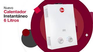 Rheem  Nuevo Calentador de Agua Instantáneo a gas 6 ltrs [upl. by Etaner]