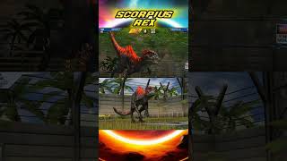 SCORPIUS REX Todas Las Animaciones JURASSIC WORLD THE GAME [upl. by Borden]