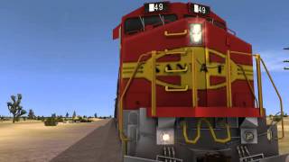 On the Atchison Topeka and Santa Fe trainz modern version [upl. by Yrocal]