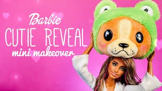 Barbie Cutie Reveal Has A Frog Amazon amp Mini Brands Fashion Mini Makeover [upl. by Chip556]