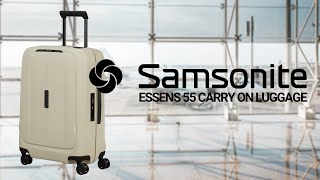 Unboxing Samsonite Essens 55 Carry on luggage cabin bag [upl. by Akinna]