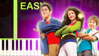 Wizards Of Waverly Place Theme Song  EASY Piano Tutorial [upl. by Enttirb263]