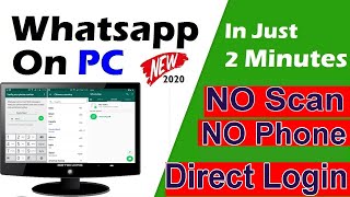 How To Use Whatsapp In Pc or Laptop  No Scan  Install Whatsapp In Pc Without Emulator  Whatsapp [upl. by Adnawad]