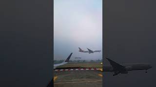 Slow motion video of Plane Landing at mumbai CSMIA mumbai [upl. by Dewayne]