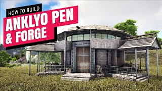 How To Build An Ankylo Pen With Industrial Forge  ARK Survival Evolved [upl. by Namwen]