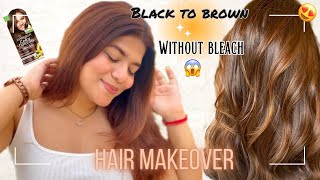 How I Colour My Hair at Home UNDER ₹149 😱  Garnier Hair Color Golden Brown 73  Without Bleach [upl. by Kassia]