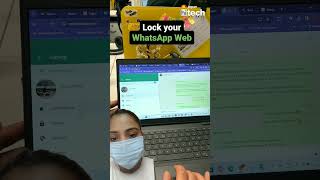 Greenscreen with JagranHiTech Lock your WhatsApp Web whatsapp whatsapptips ytshorts [upl. by Berck712]