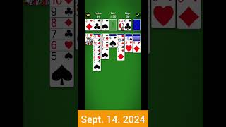 Sept 142024 Mobilityware Solitaire Daily Challenge [upl. by Kataway]