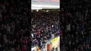 Leyton Orient fans at Brisbane Road VS Bolton football shorts leytonorient bolton [upl. by Delphinia578]