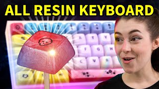 Making 68 Resin Keycaps plus a resin case [upl. by Ellerihs447]