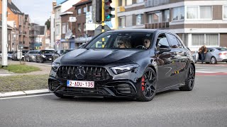 Mercedes A45 S AMG with Decat Milltek Exhaust  Launch Controls amp Accelerations [upl. by Brantley]