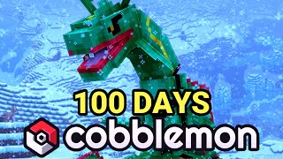 I Spent 100 Days In Minecraft Cobblemon Heres What Happened [upl. by Ayhtnic461]