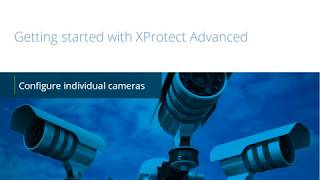 Getting Started with XProtect Configure cameras [upl. by Assilac269]