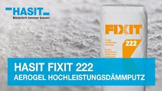 HASIT Fixit 222 Aerogel Hochleistungsdämmputz [upl. by Hayotal33]