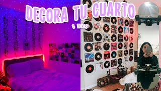 TRANSFORMA TU HABITACION 6 IDEAS PARA DECORAR TU CUARTO AESTHETIC PARTE 2  Tutoriales Belen [upl. by Cob68]