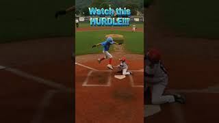 LEAPING ACROBATICS  Player AVOIDS TAG AT HOME baseball [upl. by Ailla381]