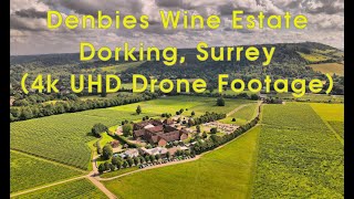 Denbies Wine Estate  Vineyard Dorking Surrey Remastered 4k UHD Drone Footage [upl. by Lotti476]