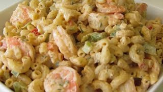 How to make Seafood Salad  Shrimp Macaroni Salad [upl. by Frere]