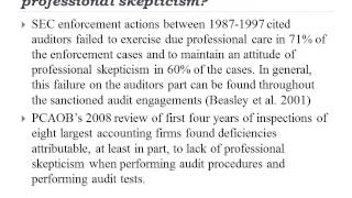 Do auditors exercise sufficient professional skepticism [upl. by Eisnil]