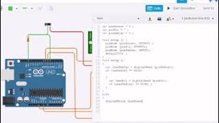 TUTORIAL TINKERCAD ARDUINO SISTEM ALARM ANTI MALING DENGAN SENSOR PIR [upl. by Nylzzaj]