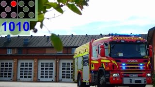 HLF 1010 malmö räddningstjänsten syd brandbil i utryckning feuerwehr einsatzfahrt [upl. by Bernj]