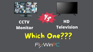 Monitor VS TV for viewing CCTV cameras [upl. by Hedwiga537]